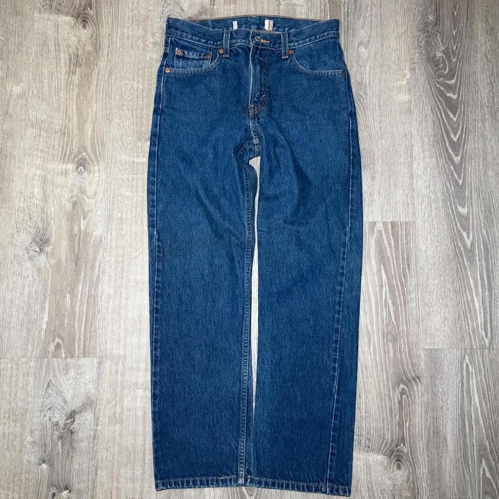 Levi's 505 reg wash men's denim blue jeans